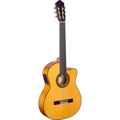 Angel Lopez CF1246CFI-S Cutaway Acoustic-Electric Flamenco Classical Guitar   